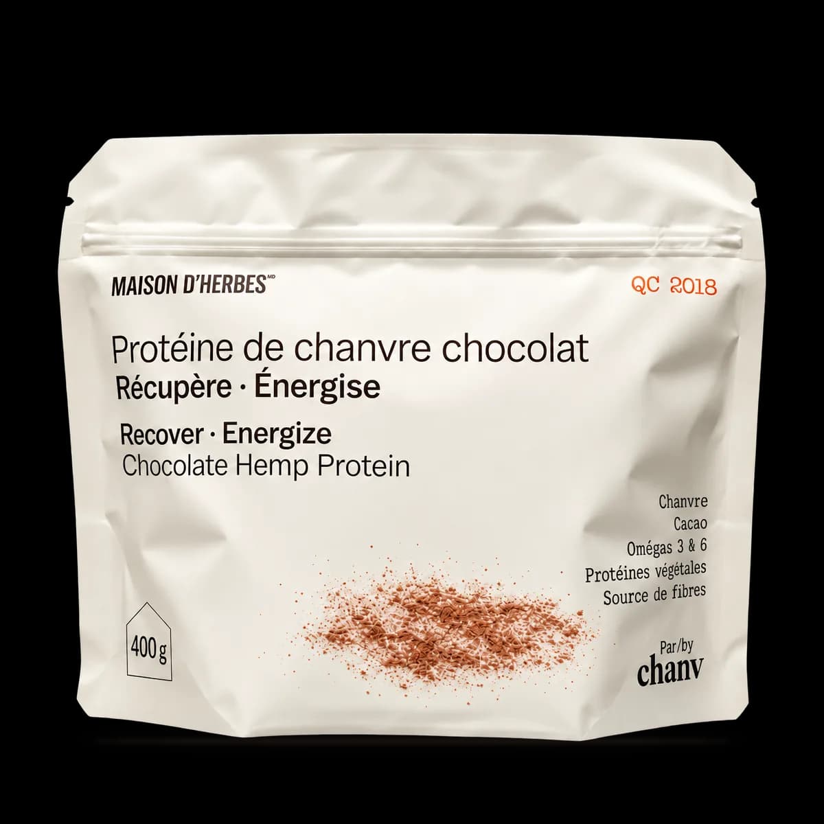 Protéine de chanvre chocolat