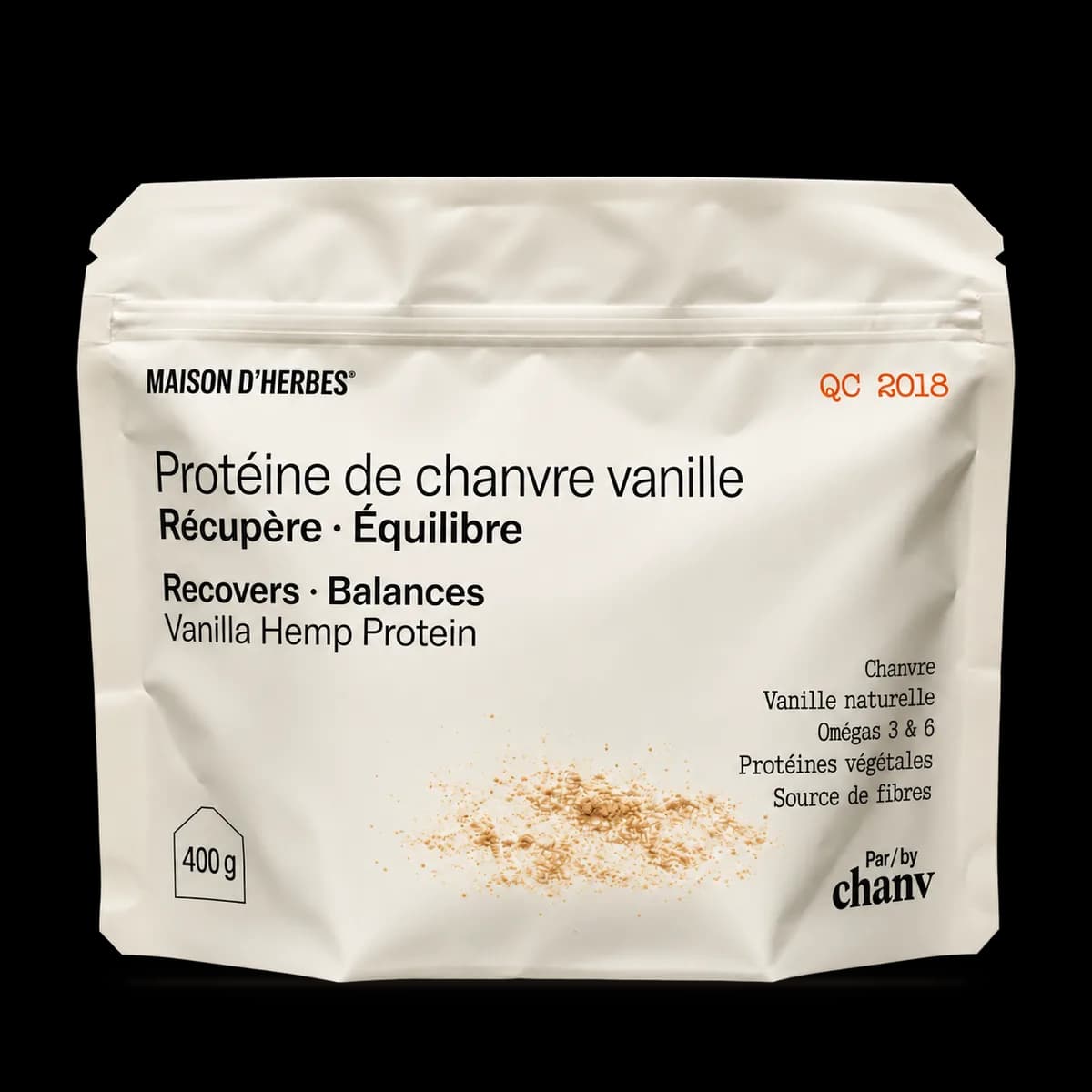 Protéine de chanvre vanille