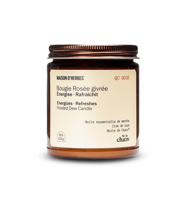 Bougie Rosée givrée