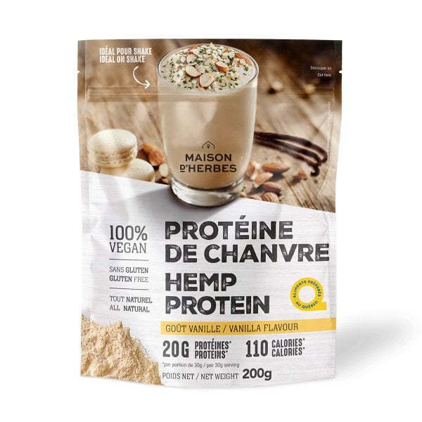 Protéine de chanvre vanille